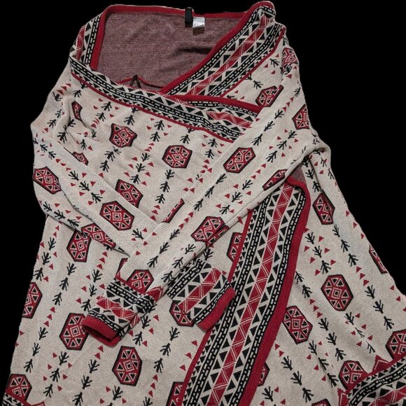 H&M Tribal Print Wrap Cardigan - Picture 2 of 9